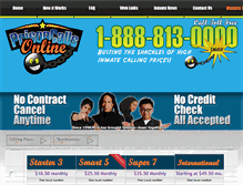 Tablet Screenshot of prisoncallsonline.com
